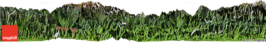 Satellite Horizon Map of Daga