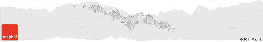 Silver Style Horizon Map of Daga, single color outside