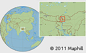 Savanna Style Location Map of Daga
