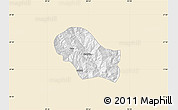 Classic Style Map of Daga, single color outside
