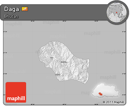 Gray Map of Daga, single color outside