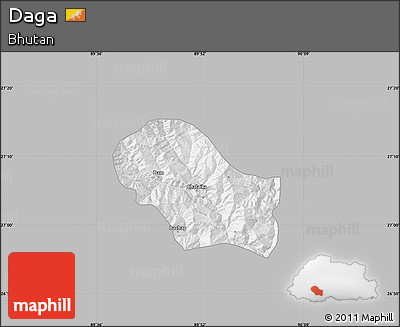 Gray Map of Daga, single color outside