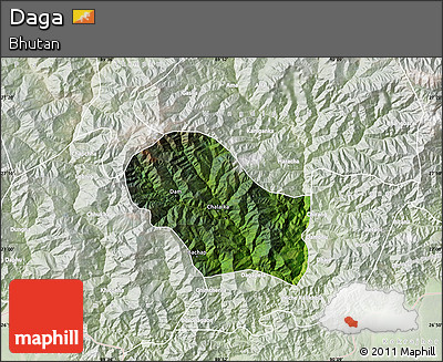 Satellite Map of Daga, lighten