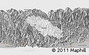 Gray Panoramic Map of Daga