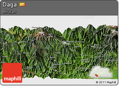 Satellite Panoramic Map of Daga