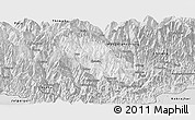 Silver Style Panoramic Map of Daga