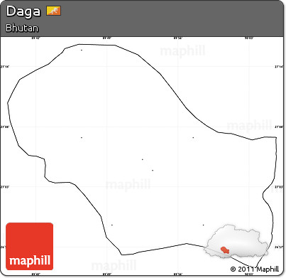 Blank Simple Map of Daga, cropped outside, no labels