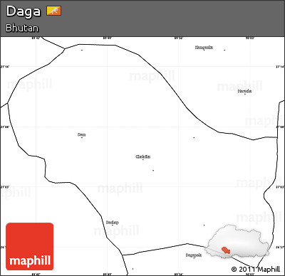 Blank Simple Map of Daga