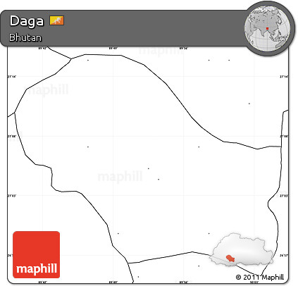 Blank Simple Map of Daga, no labels