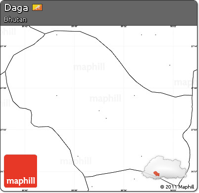 Blank Simple Map of Daga, no labels