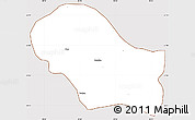 Classic Style Simple Map of Daga, cropped outside