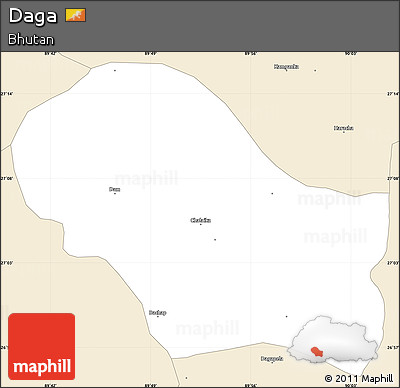 Classic Style Simple Map of Daga
