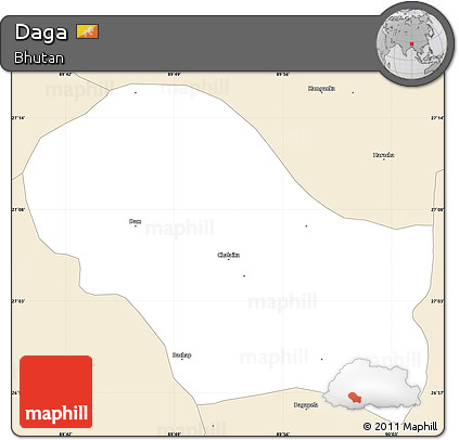 Classic Style Simple Map of Daga