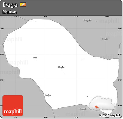 Gray Simple Map of Daga