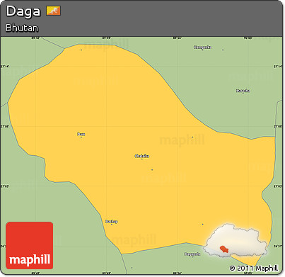 Savanna Style Simple Map of Daga
