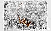 Physical 3D Map of Haa, lighten, desaturated