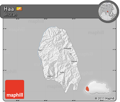 Gray Map of Haa, single color outside