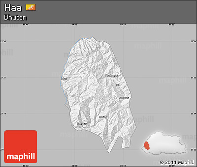 Gray Map of Haa, single color outside