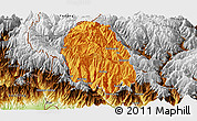 Political Panoramic Map of Haa, physical outside