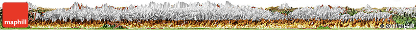 Physical Horizon Map of Bhutan, satellite outside