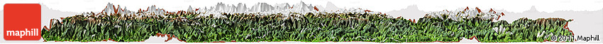 Satellite Horizon Map of Bhutan, cropped outside
