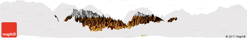 Physical Horizon Map of Mongar, cropped outside