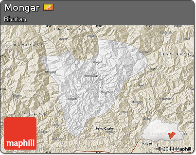 Classic Style Map of Mongar