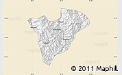 Classic Style Map of Mongar, single color outside