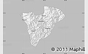Gray Map of Mongar, single color outside