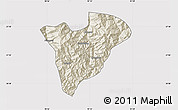 Shaded Relief Map of Mongar, cropped outside
