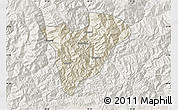 Shaded Relief Map of Mongar, lighten