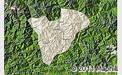 Shaded Relief Map of Mongar, satellite outside