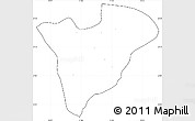Blank Simple Map of Mongar, cropped outside, no labels