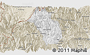 Classic Style Panoramic Map of Paro