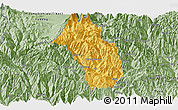 Savanna Style Panoramic Map of Paro