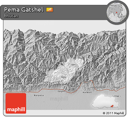 Gray 3D Map of Pema Gatshel