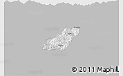 Gray 3D Map of Pema Gatshel, single color outside