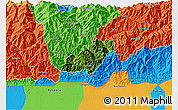 Satellite 3D Map of Pema Gatshel, political outside