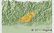 Savanna Style 3D Map of Pema Gatshel