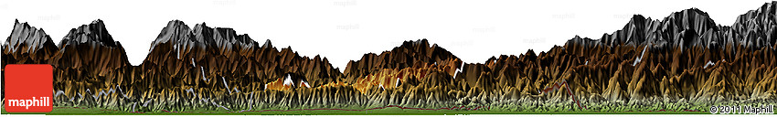 Physical Horizon Map of Pema Gatshel, darken