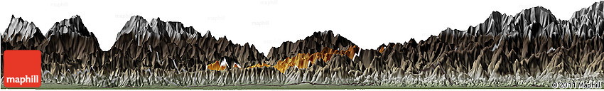 Physical Horizon Map of Pema Gatshel, darken, semi-desaturated