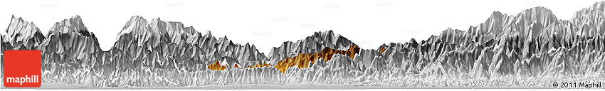 Physical Horizon Map of Pema Gatshel, lighten, desaturated