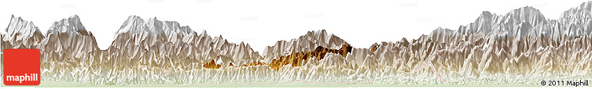 Physical Horizon Map of Pema Gatshel, lighten