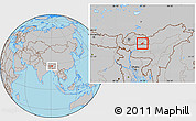 Gray Location Map of Pema Gatshel