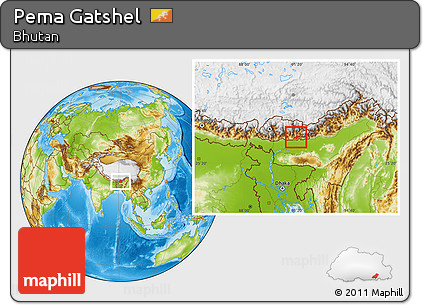 Physical Location Map of Pema Gatshel