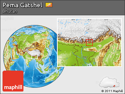 Physical Location Map of Pema Gatshel