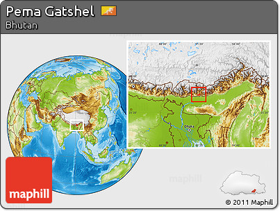 Physical Location Map of Pema Gatshel