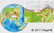 Physical Location Map of Pema Gatshel, highlighted country