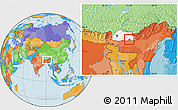 Political Location Map of Pema Gatshel, highlighted country