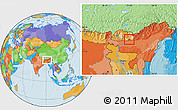 Political Location Map of Pema Gatshel
